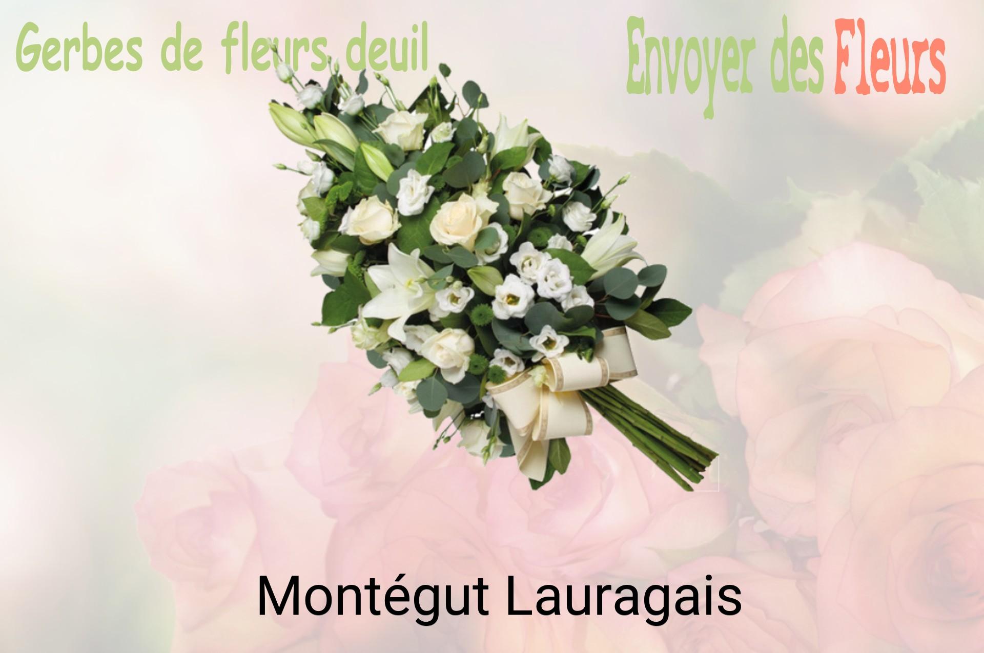 Gerbe de fleurs de deuil livrée à Montégut-Lauragais